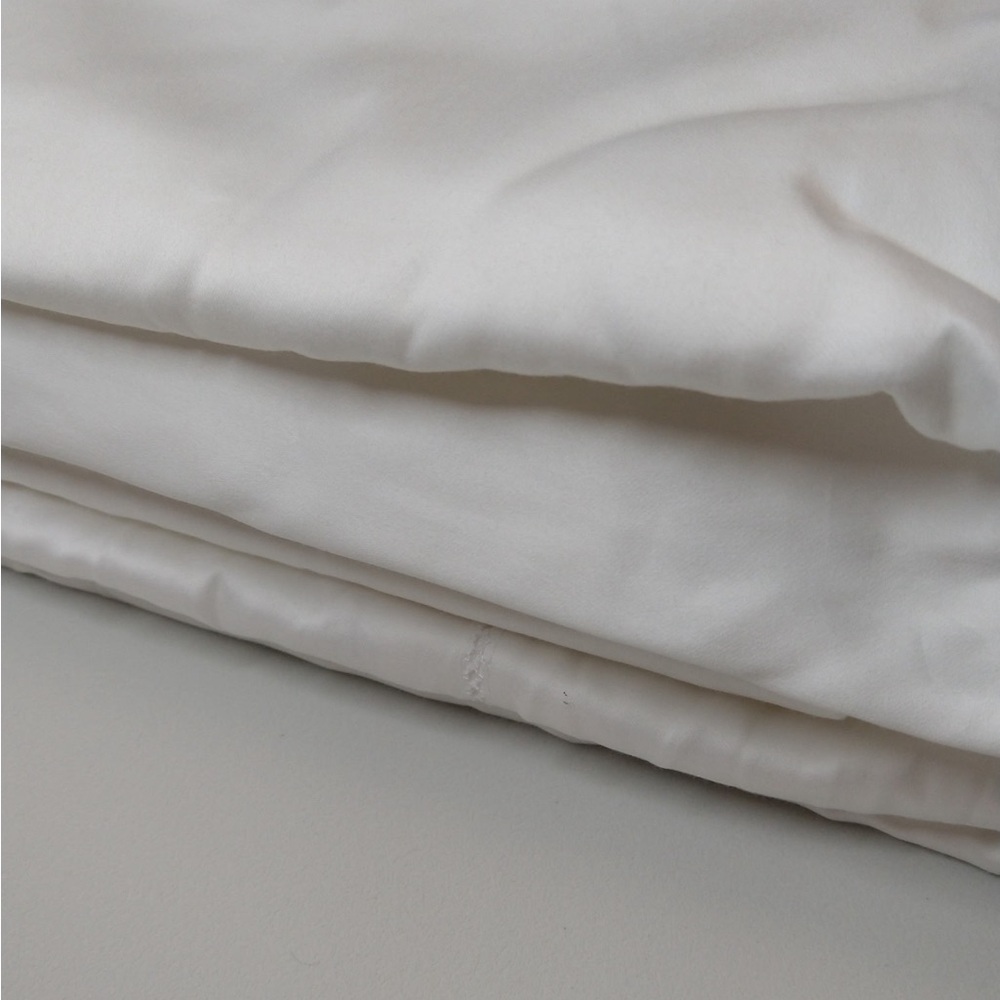 NWOT QUINCE Giza Cotton Sateen Sheet Set Cal King White 9516 - Picture 9 of 10